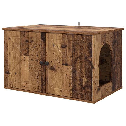 Casa Para Gatos Madera Vieja 85 X 55 X 50 Cm_0