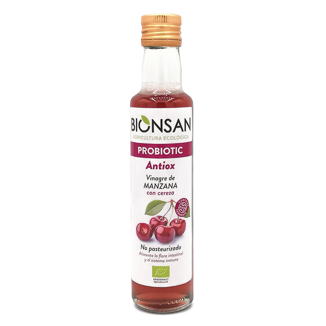 Pack 4 Vinagre De Manzana Con Cereza Eco Bionsan_1