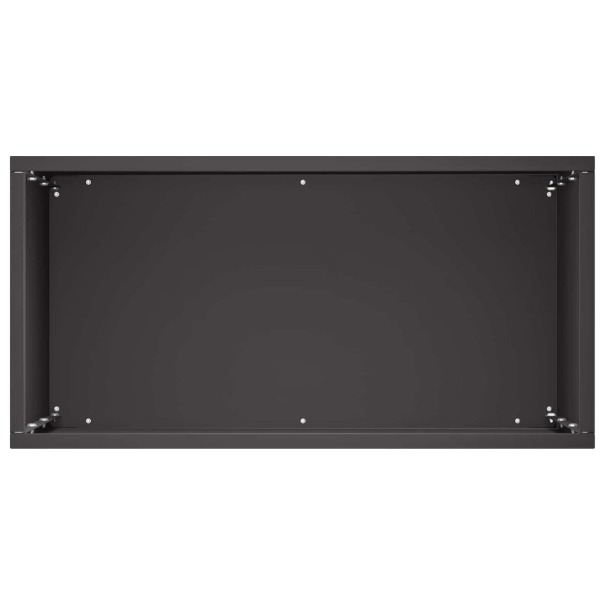 Macetero De Jardín Negro 40 X 20 X 40 Cm Acero Laminado En Frío_3