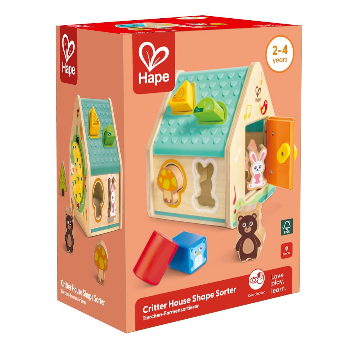 Clasificador Formas Critter House Hape_1