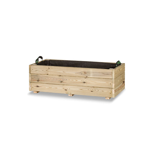 Jardinera De Madera Para Exterior Ghio KD Hortalia 90x40x30 Cm_0