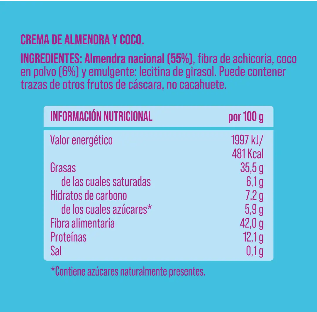 Pack crema de almendra y coco 6 uds The Nut Club 1200g_1