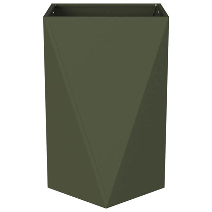 Jardinera Verde Oliva 50 X 50 X 75 Cm Acero_4
