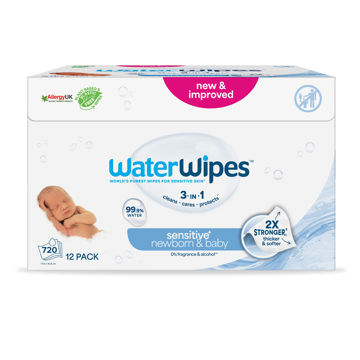 Pack WaterWipes BIO Toallitas de bebé 720 Uds