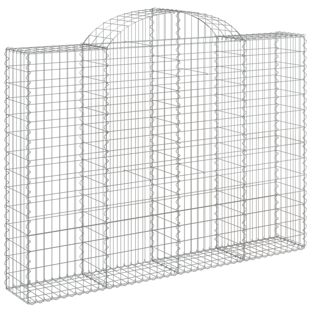 Cestas Gaviones 11 Uds Forma De Arco Hierro 200x30x140/160 Cm_2