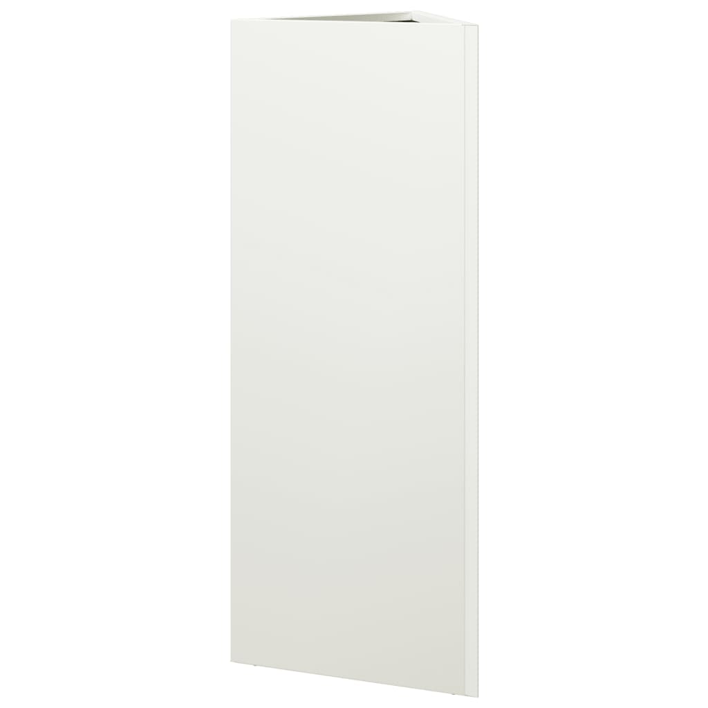 Jardinera Triangular Acero Blanco 30x26x75 Cm_5