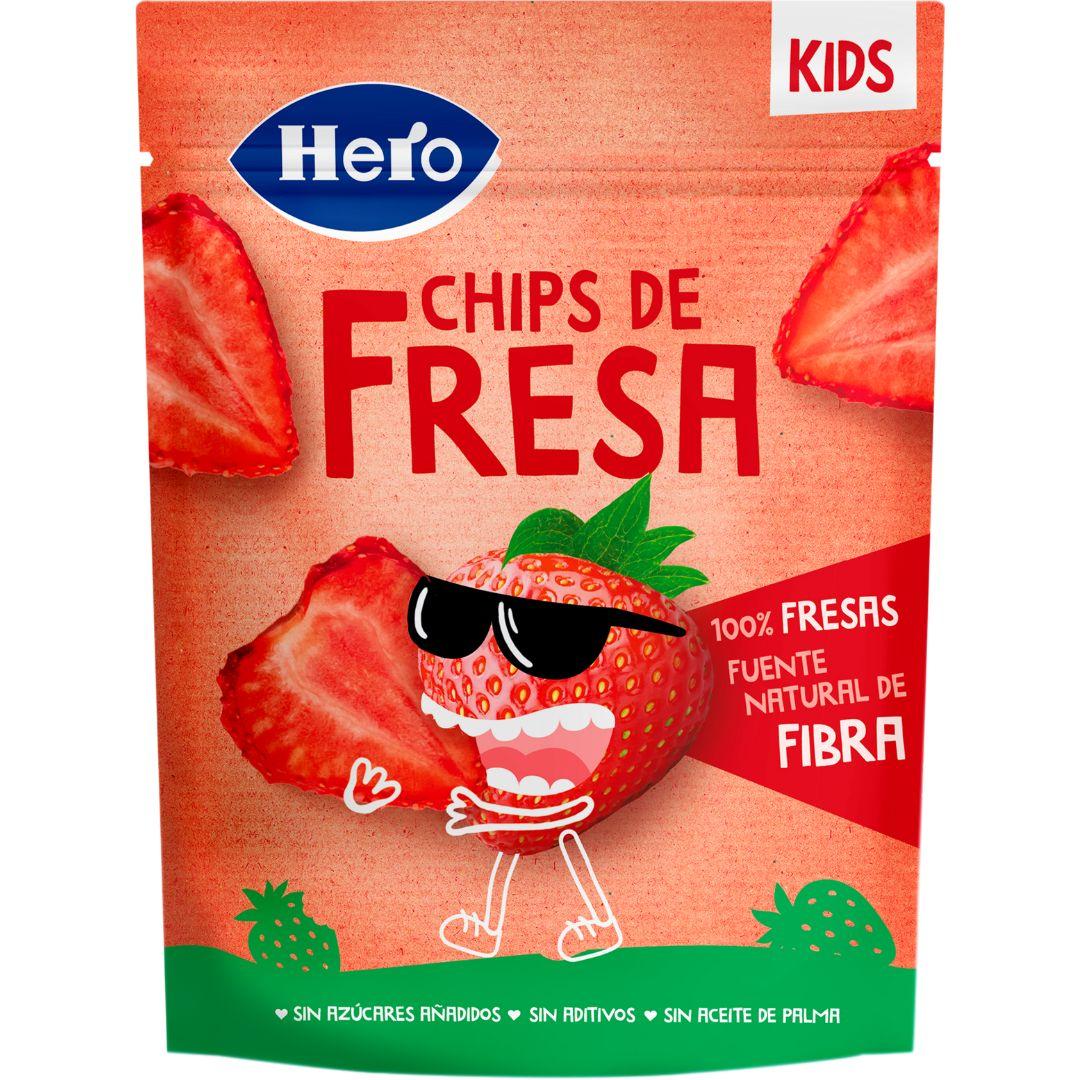 Pack 7x Chips de Fresa Hero Kids 12g