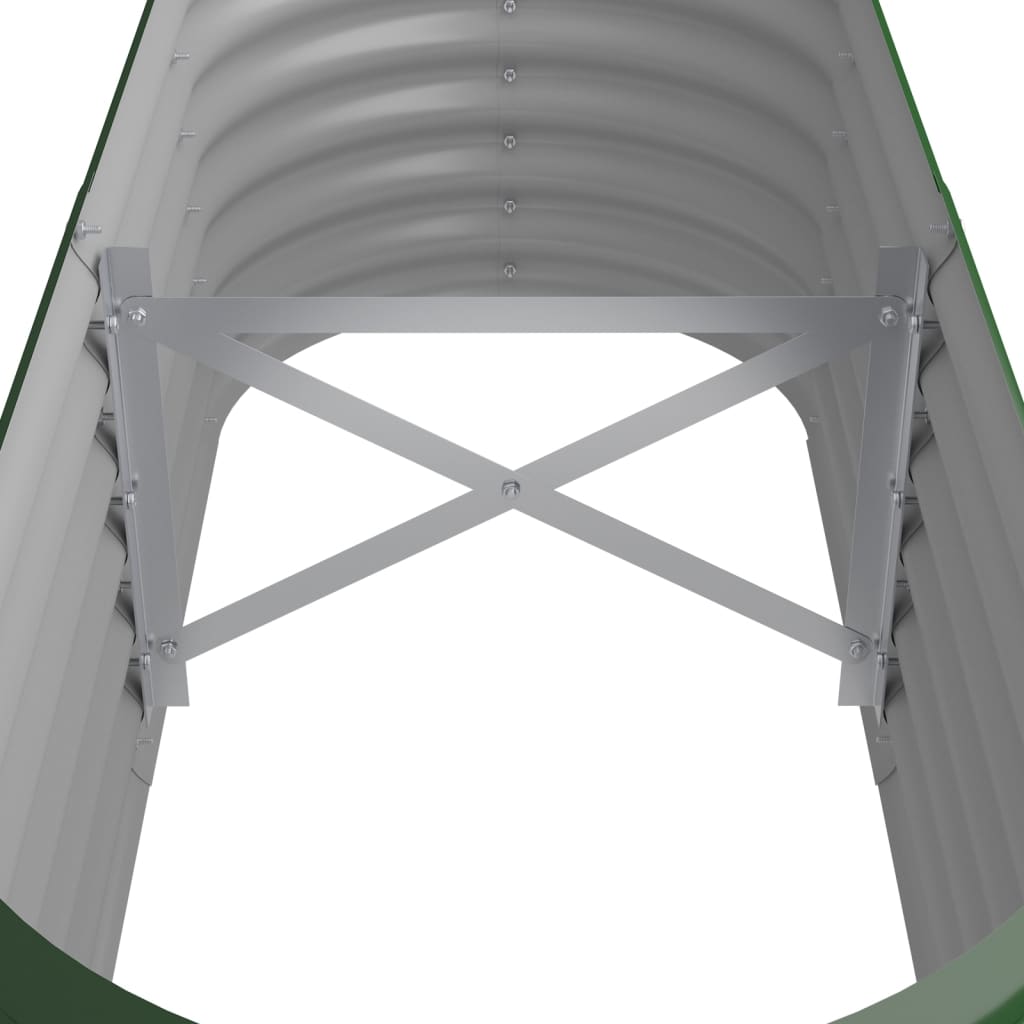 Jardinera Arriate Acero Galvanizado Verde 114x40x36 Cm_4