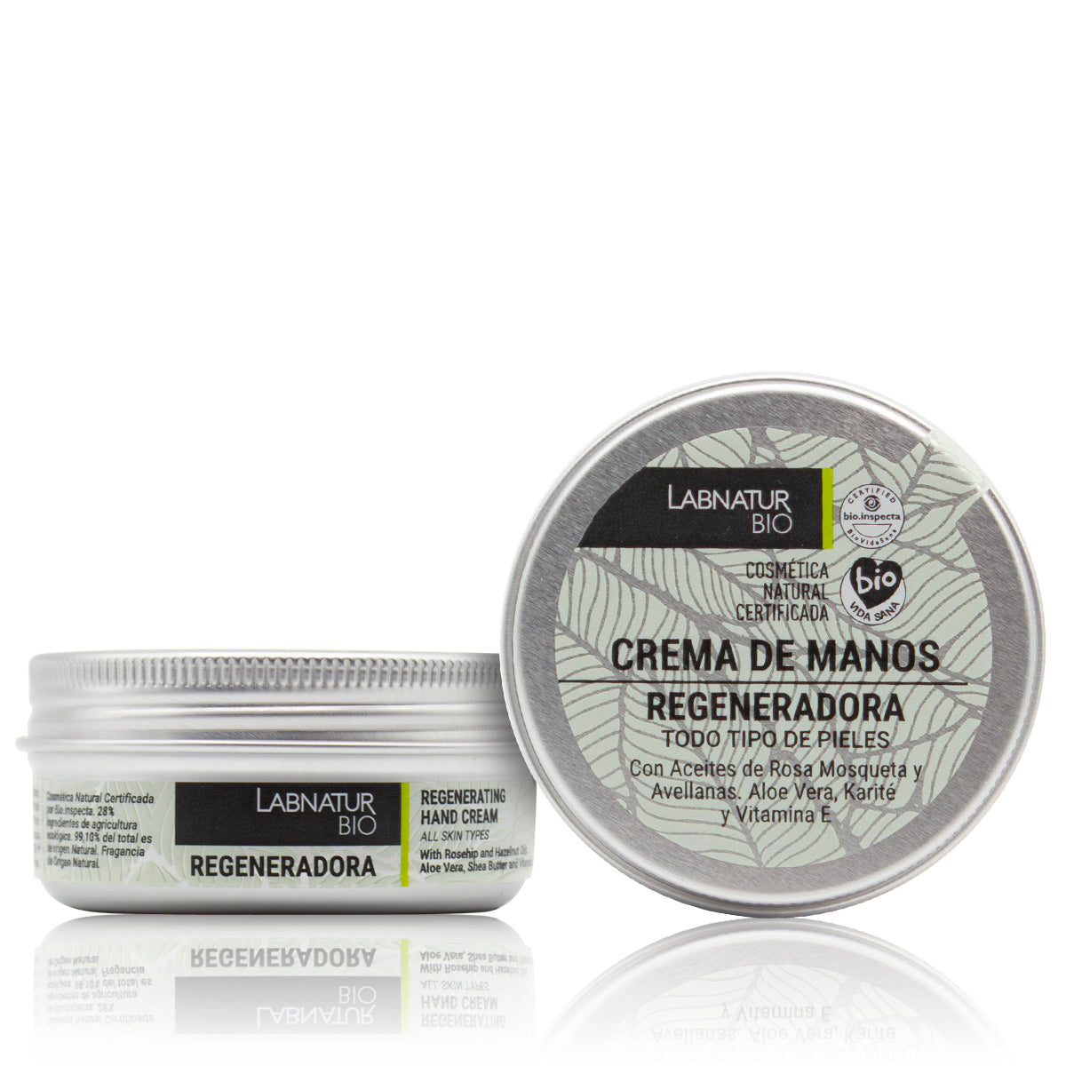 Crema de Manos Regeneradora Labnatur Bio 50 ml | Aloe Vera, Rosa Mosqueta y Karité | Repara y Nutre | Vegano_0