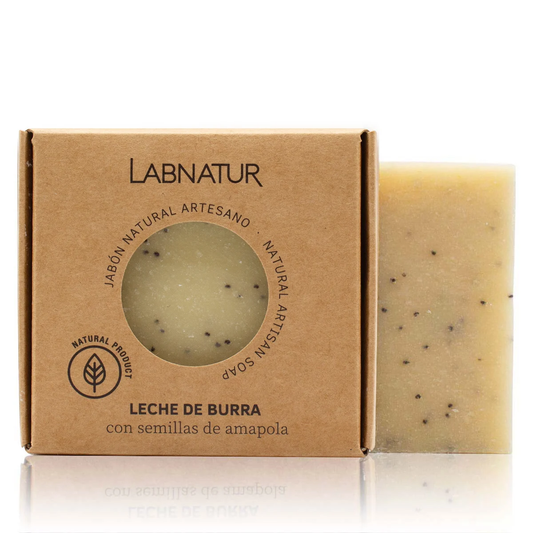 Jabón Natural Artesano de Leche de Burra Labnatur 100 g | Nutre y Regenera | Piel Seca y Madura | Vegano_0