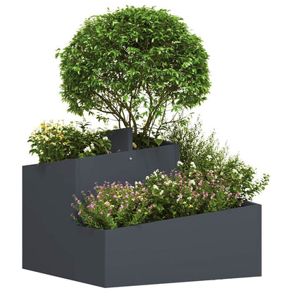 Macetero De Jardín Antracita 60 X 60 X 50 Cm_2