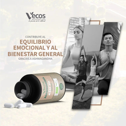 Ashwagandha KSM 66 eco Vecos 100 capsulas