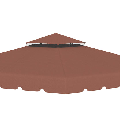 Outsunny Techo De Repuesto Para Cenador 3x3 M Con Techo Doble Café_4