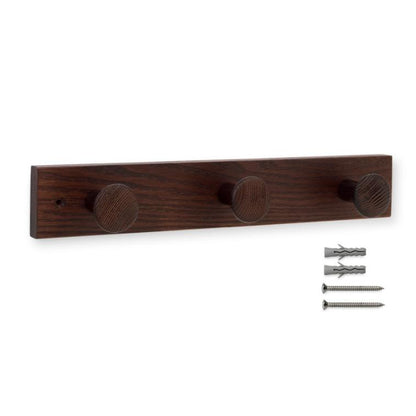 Colgador fresno 3 pomos con textura Lila