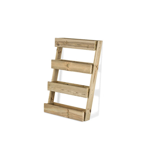 Jardinera Vertical Stand Line Floor 4B Madera Tratada Exterior Hortalia_0