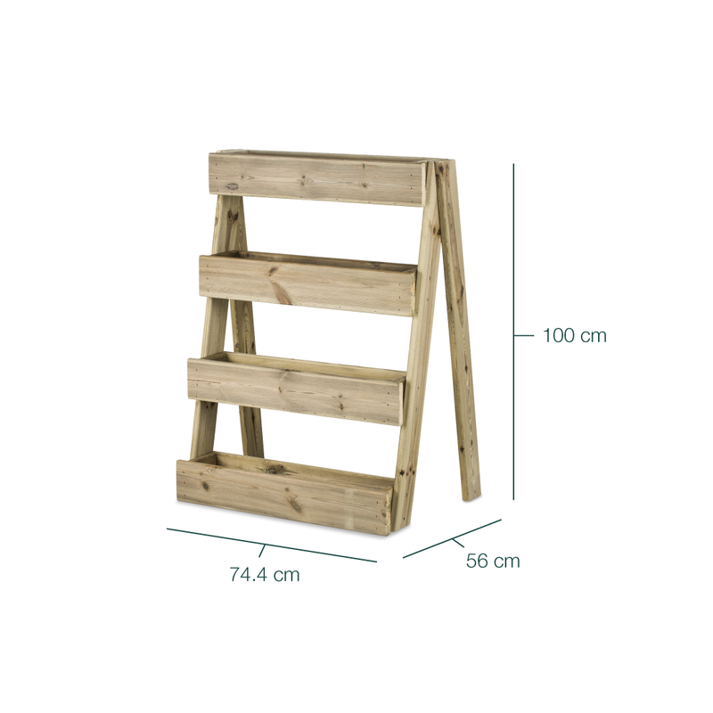 Jardinera Vertical Madera Tratada Exterior Stand Line Island 4B Hortalia_5