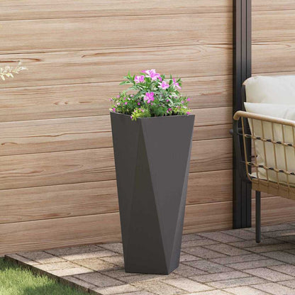 Jardinera 2 Pcs Negro 30 X 30 X 75 Cm Acero_3