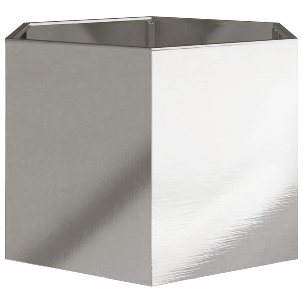 Jardinera Hexagonal Acero Inoxidable 69x60x45 Cm_4
