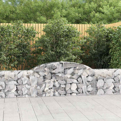 Cestas De Gaviones 20 Uds Forma De Arco Hierro 300x30x60/80 Cm_1