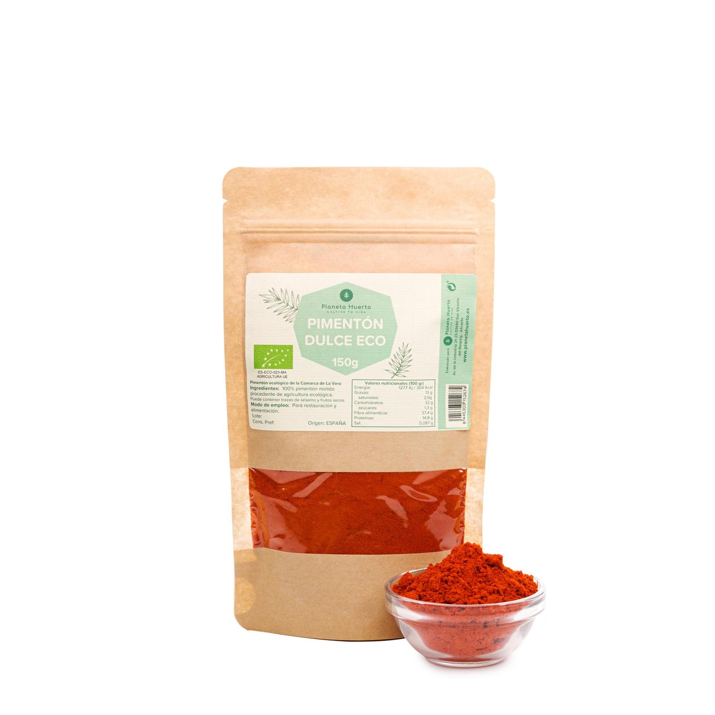 Pimentón dulce ECO Planeta Huerto 150 g doypack