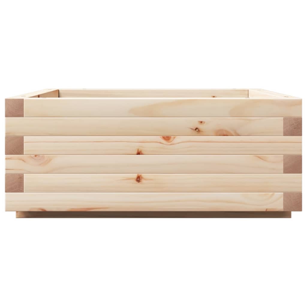 Jardinera De Madera Maciza De Pino 60x60x26,5 Cm_5