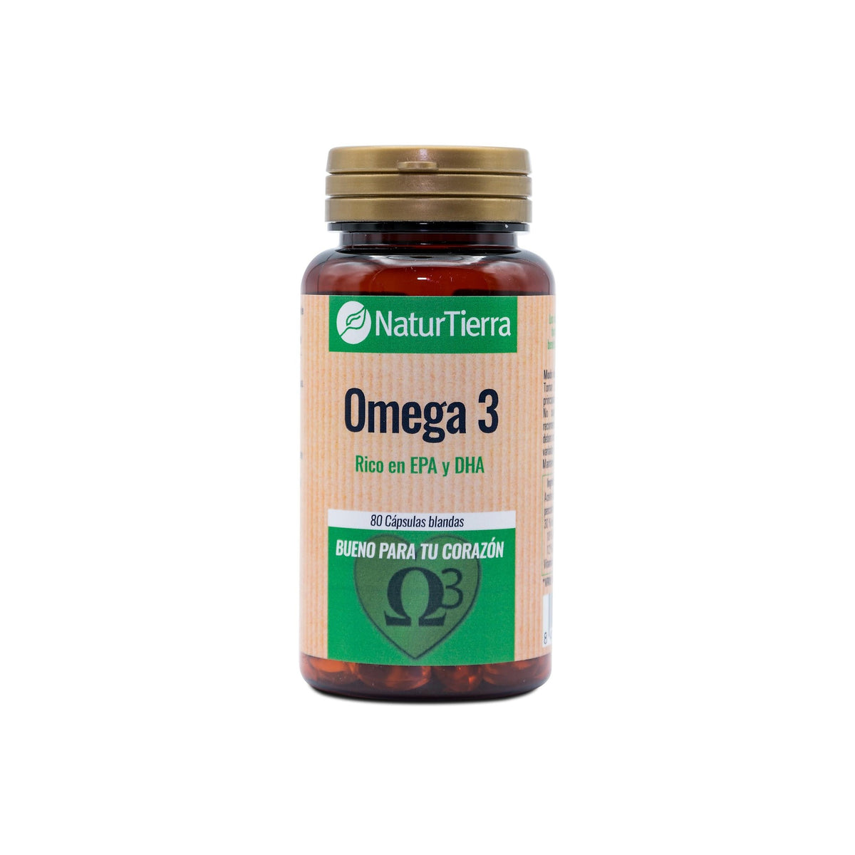 Omega 3, 80 cápsulas blandas. NaturTierra