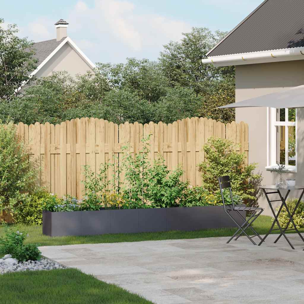 Jardinera De Acero Laminado En Frío Antracita 280x40x40 Cm_2