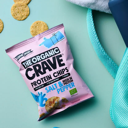Chips Proteicos de Lentejas Salt &amp; Pepper The Organic Crave 75 g