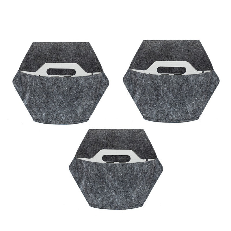 Jardín Vertical Modular Citysens Con Riego Manual De 3 Maceteros – Gris Claro Con Funda Téxtil Reciclada_5