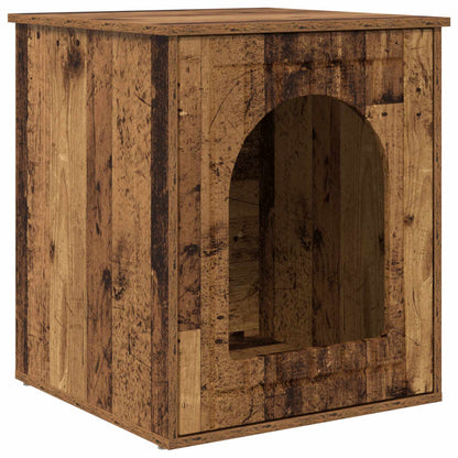 Casa Para Gatos Madera Vieja 53 X 52 X 62 Cm_0