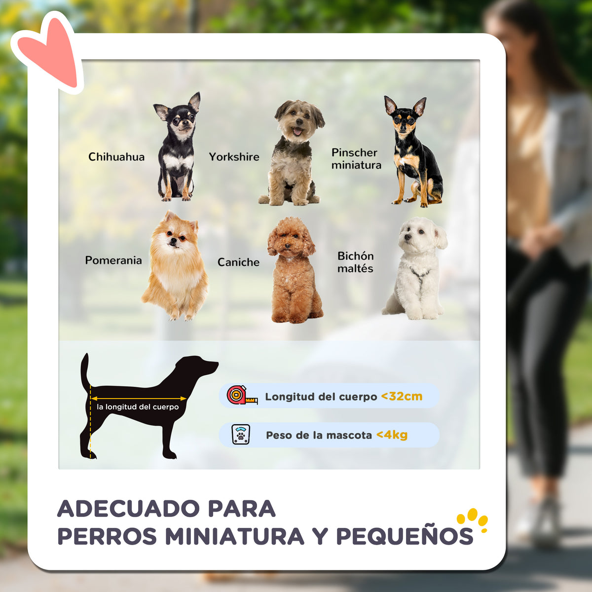Pawhut Carrito Para Perros Plegable Con Cesta De Almacenaje 67x45x96 Cm Negro_3
