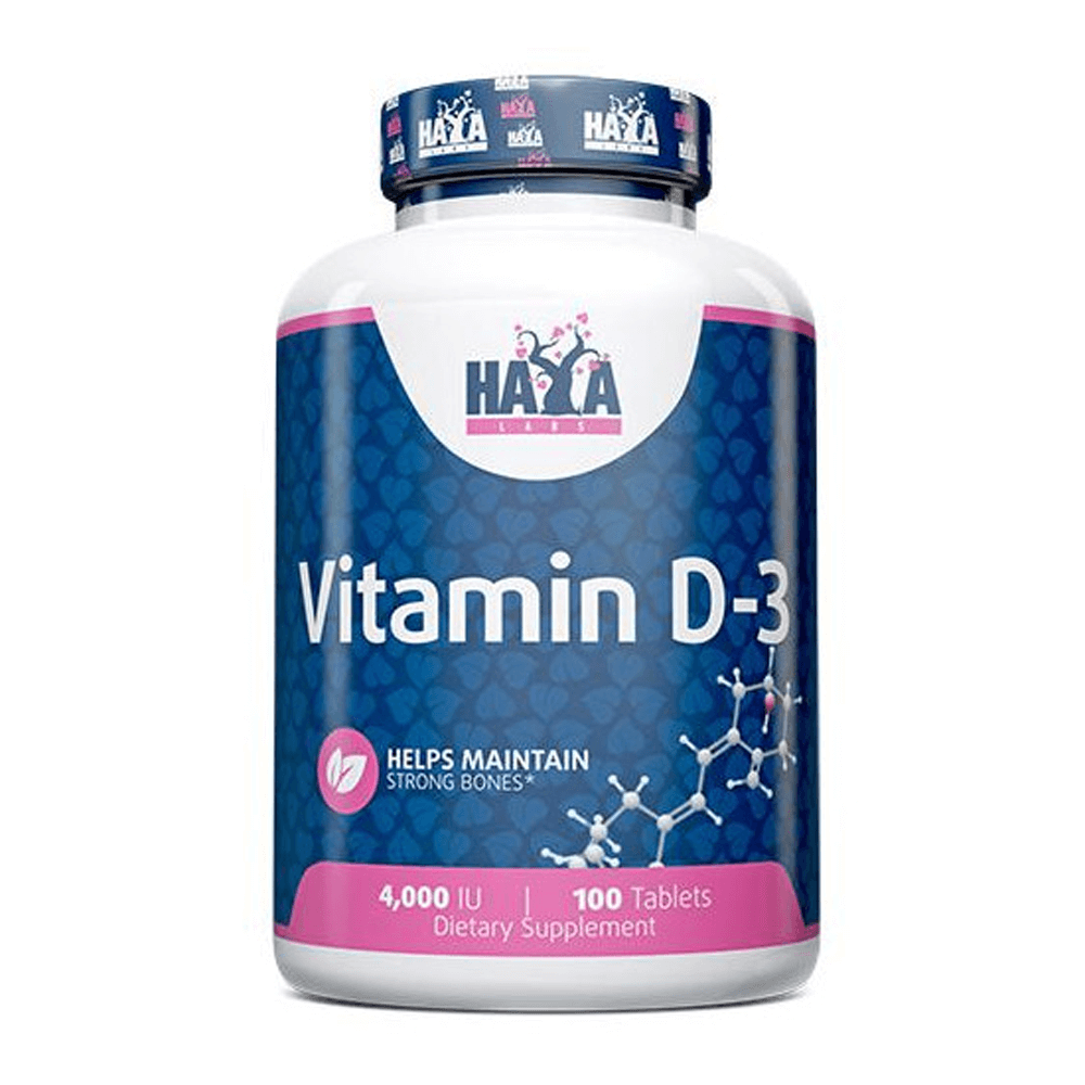 Vitamina D3 4000iu - 100 Tabletas - Vitamina D - Haya Labs_0