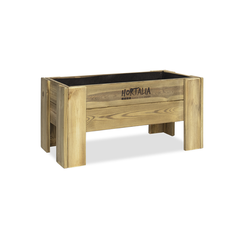 Mesa De Cultivo Elevada Madera Tratada Exterior Hortalia Gardenbrico S40 80x40x40 Cm_0
