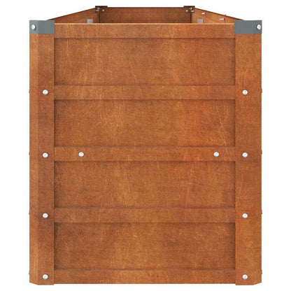 Arriate Oxidado De Acero Corten 240x40x45 Cm_4