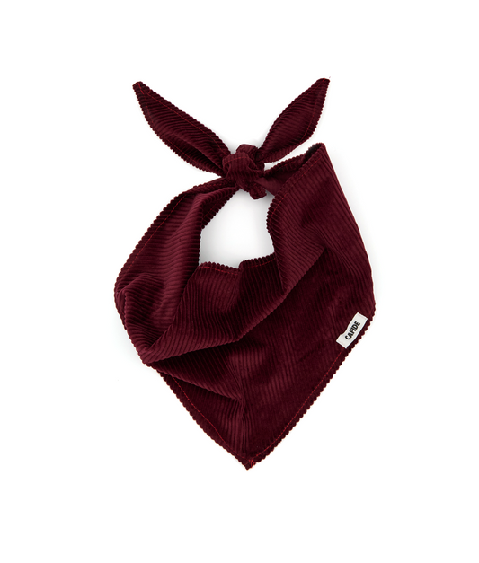 Cafide Bandana Para Perro Pana Burdeos. Modelo Nata. Talla L (38-42 Cm)_0