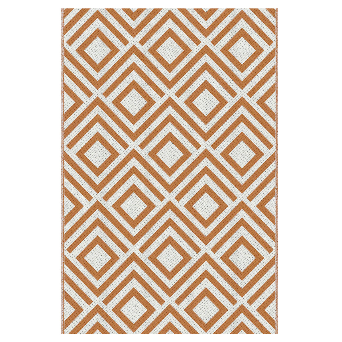 Outsunny Alfombra Exterior Reversible 182x274cm Para Terraza Balcón Patio Rojo_0
