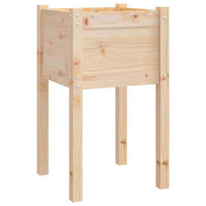 Jardineras 2 Uds Madera Maciza De Pino 40x40x70 Cm_3