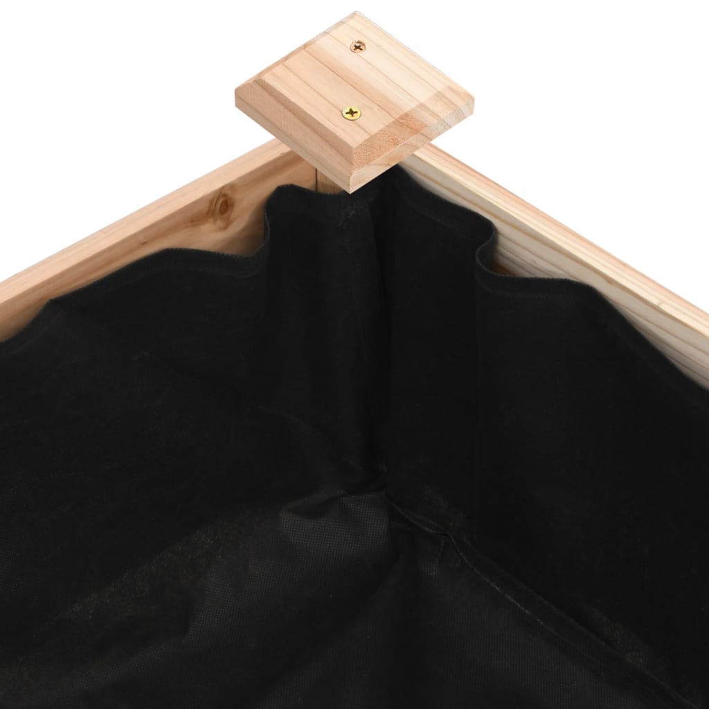 Jardinera Arriate Con Forro Madera Maciza Abeto 120x45x25 Cm_5