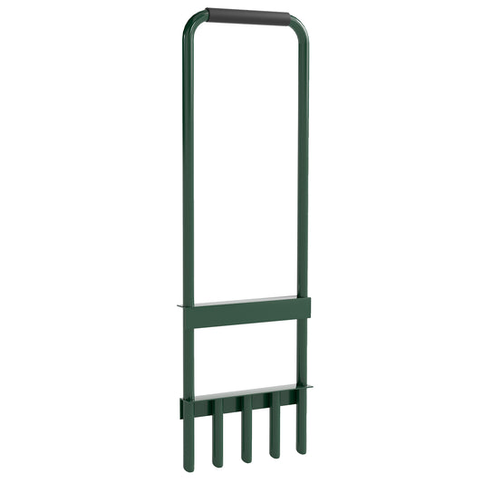 Aireador Púas Huecas Outsunny Acero Verde Oscuro 30x4x94 Cm 84h-366v00dg_0