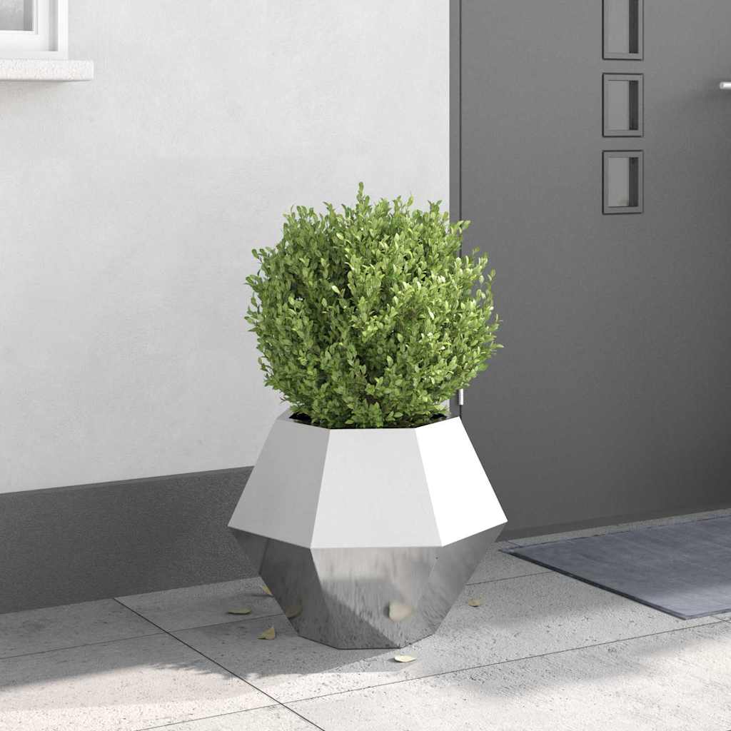 Jardinera Plateado 50 X 50 X 40 Cm Acero Inoxidable_1