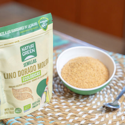 Semillas de lino dorado molido Bio NaturGreen 150 g