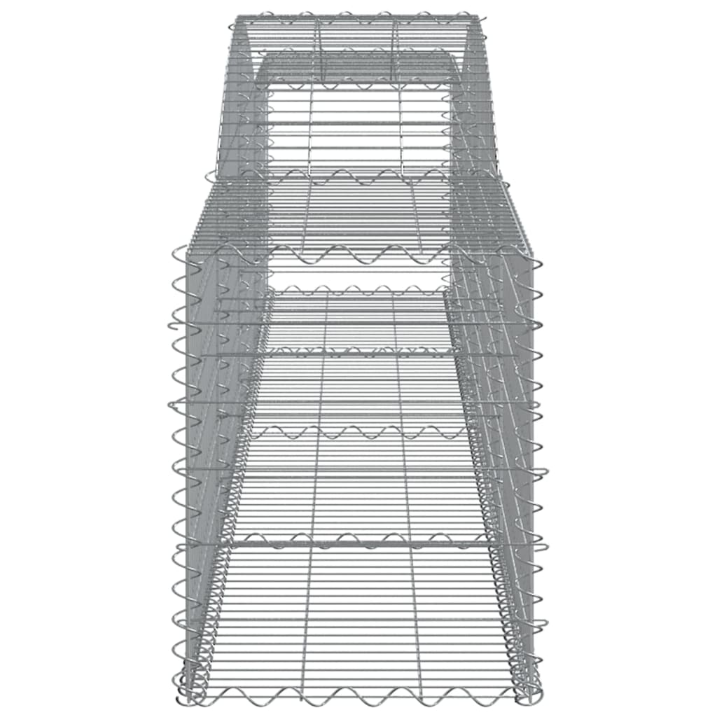 Cestas De Gaviones 20 Uds Forma De Arco Hierro 400x50x60/80 Cm_4