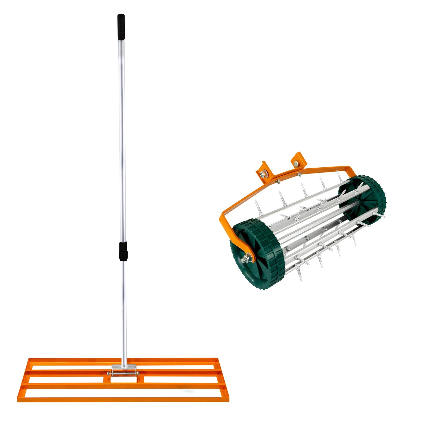 Nivelador De 100 Cm Y Aireador De Césped – Naranja_0