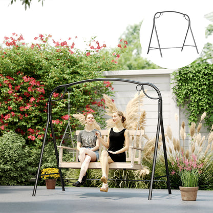Outsunny Soporte Para Columpio De Metal Resistente Con Patas En Forma De A_5