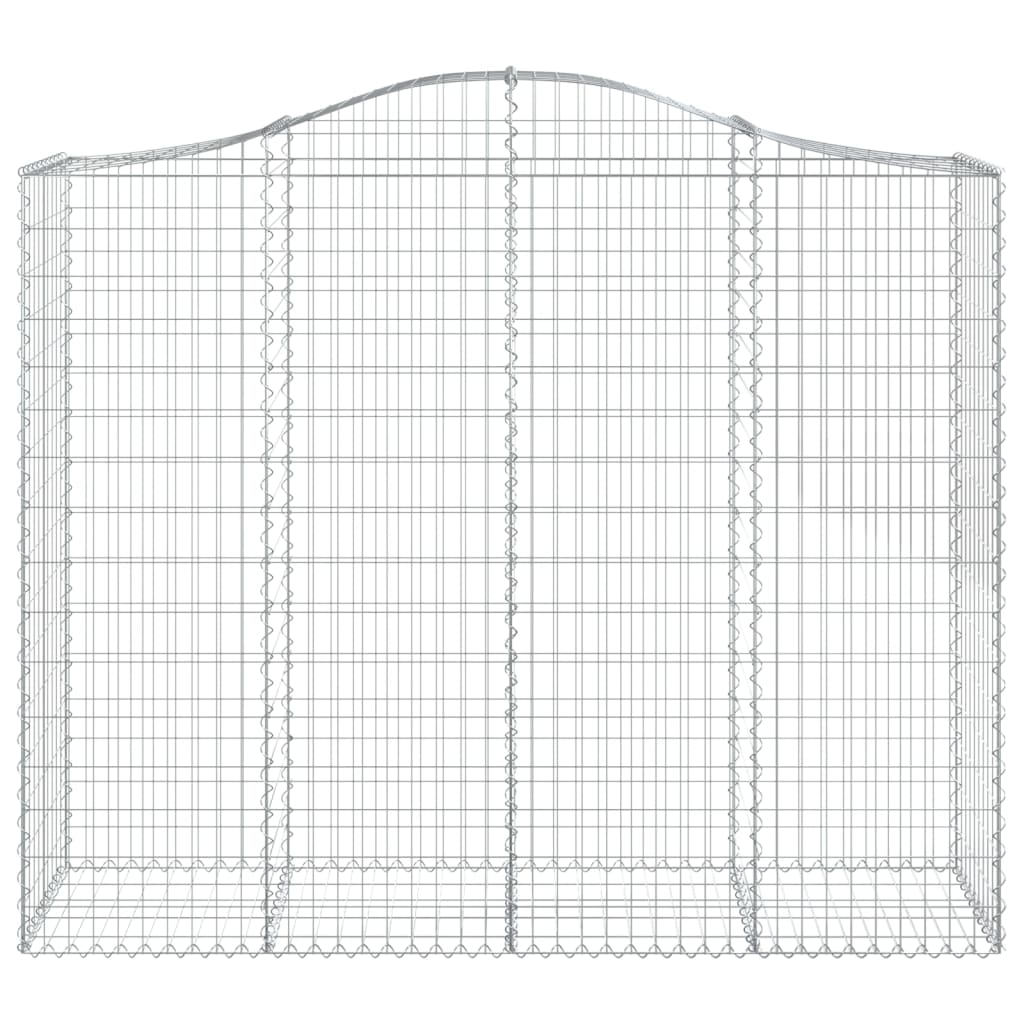 Cestas De Gaviones 4 Uds Forma De Arco Hierro 200x50x160/180 Cm_3