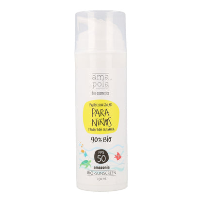 Protector solar infantil SPF 50 Amazonia Amapola 125 ml