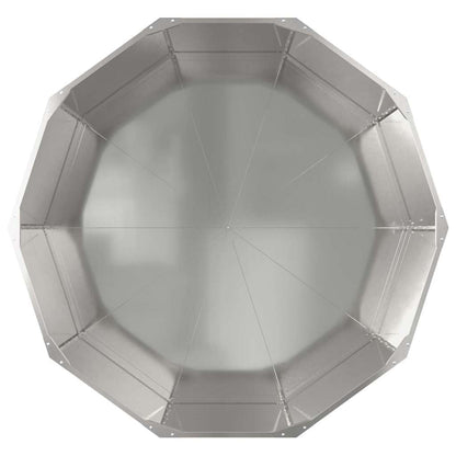Jardinera Plateado 120 X 120 X 50 Cm Acero Inoxidable_5