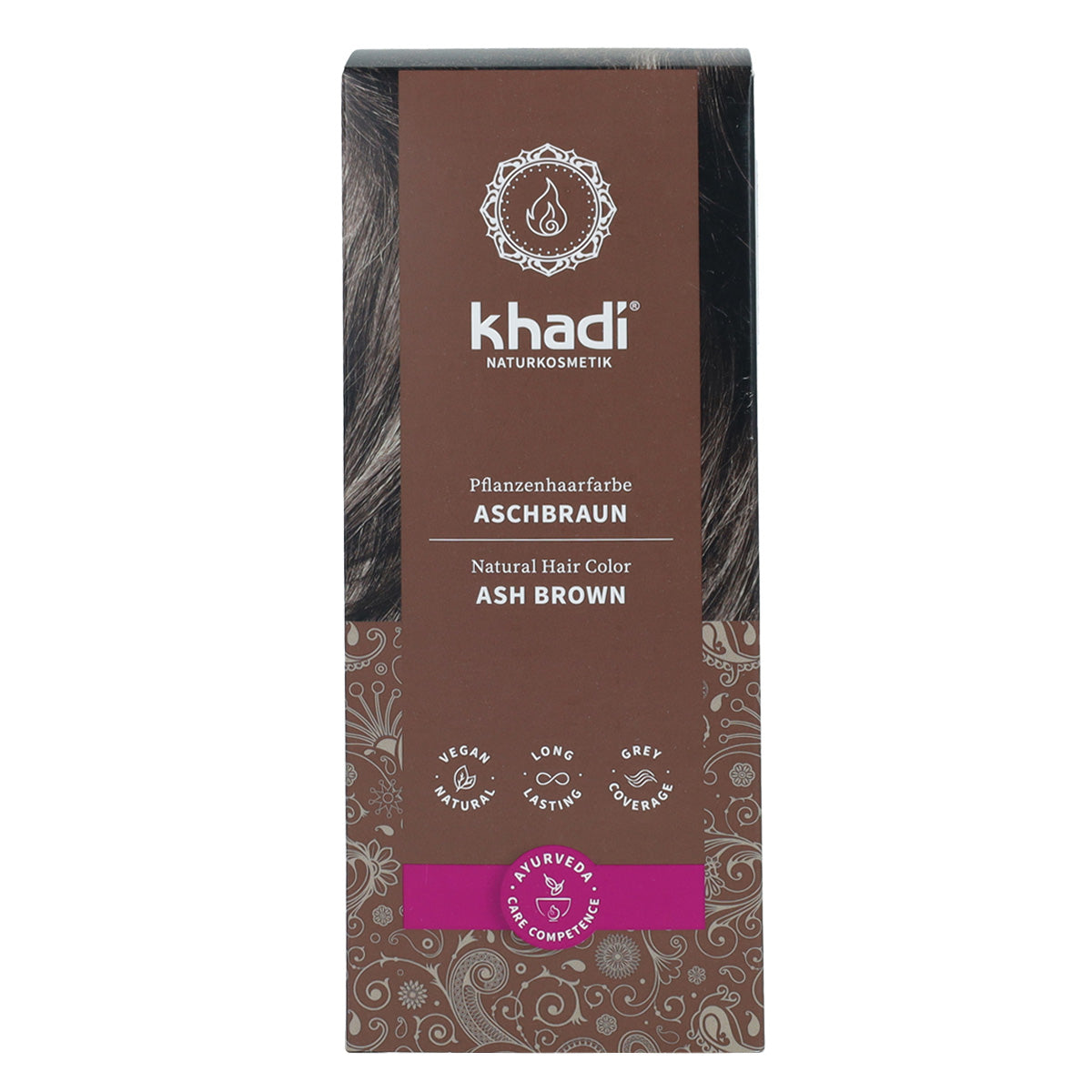 Tinte natural castaño ceniza Khadi 100 g