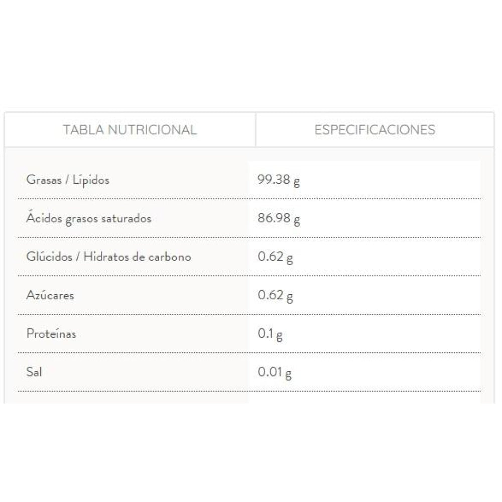 Aceite De Coco Virgen Extra Prensado En Frío Bio 1 L_1