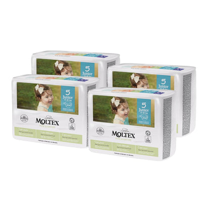 Pack ahorro Pañales T5 (13-18 kg) Moltex Pure &amp; Nature, 176 Uds